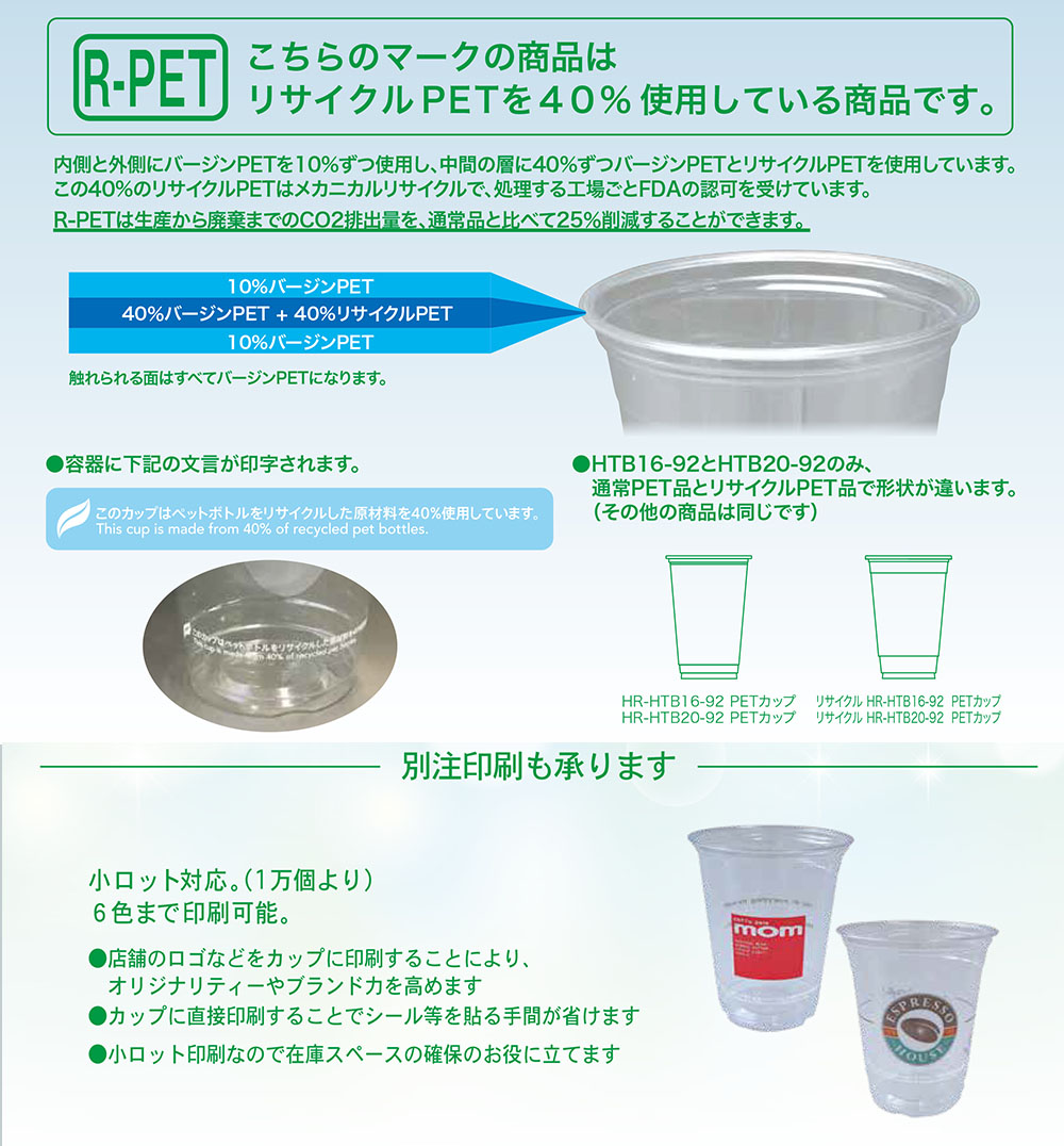 シンギ:リサイクルPETカップ