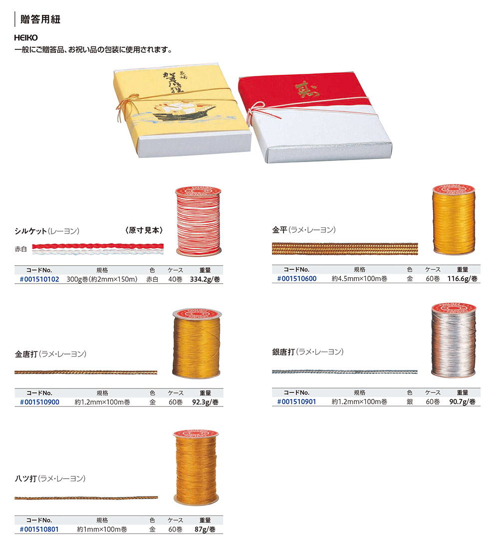 贈答用紐