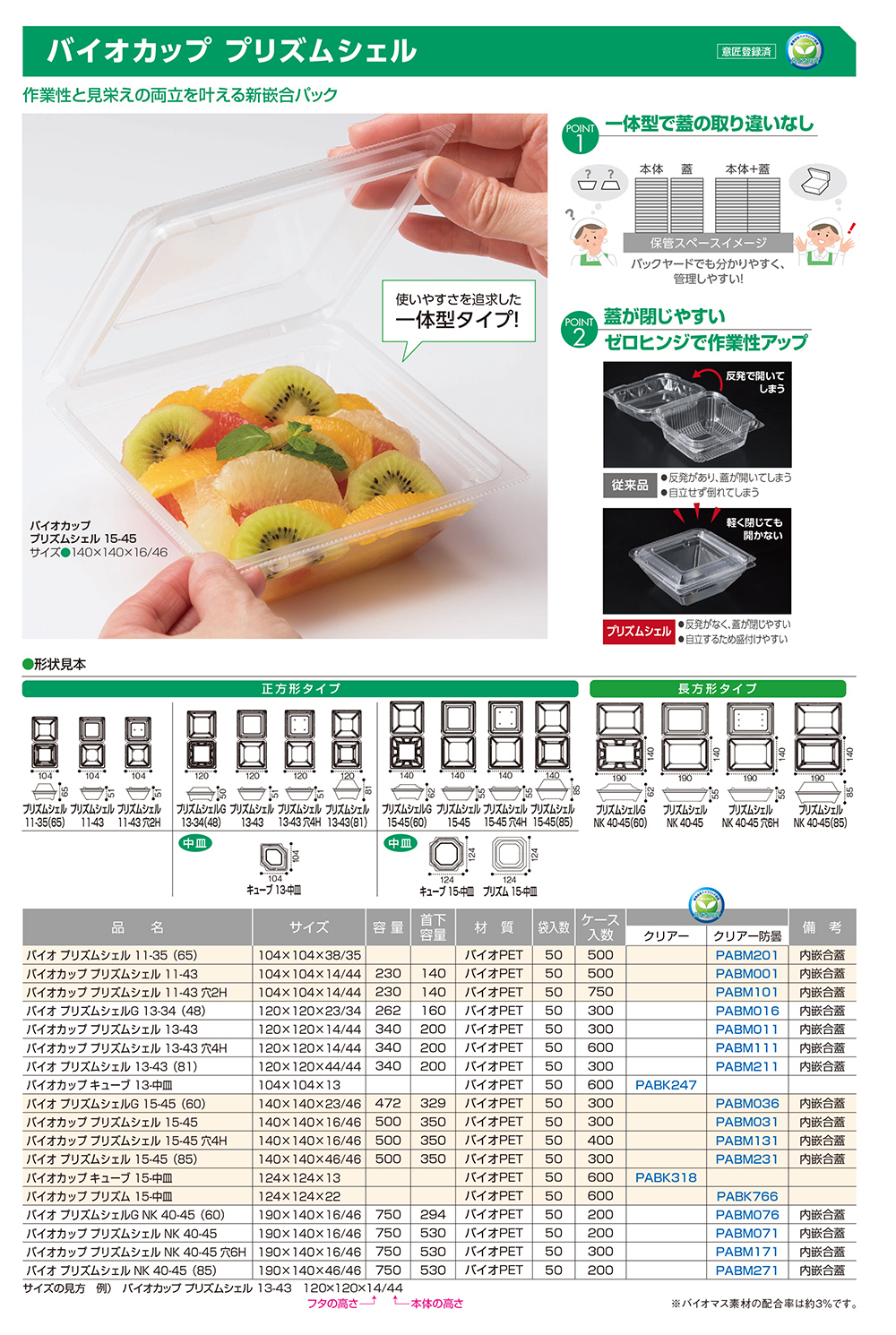 バイオカップ プリズムシェル