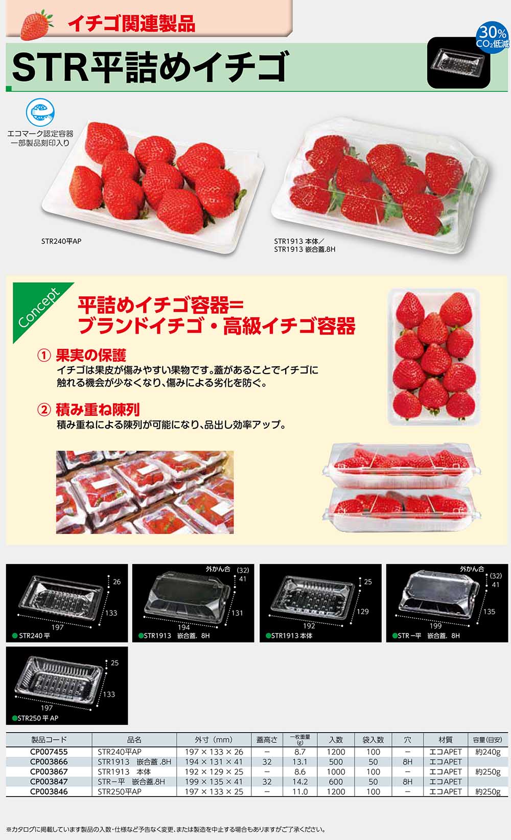STR平詰めイチゴ