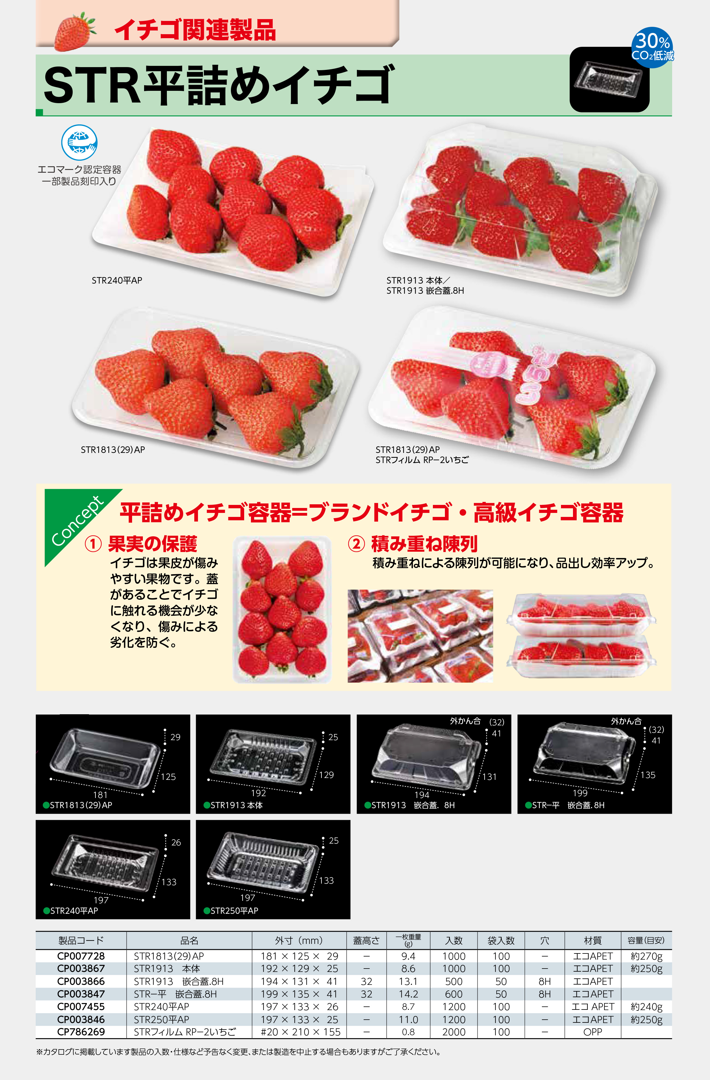 STR平詰めイチゴ