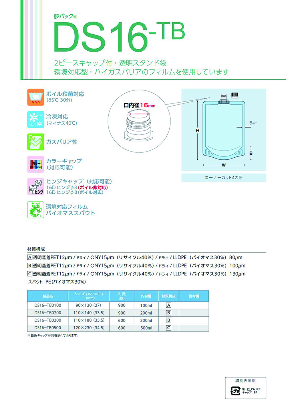 夢パック DS16-TB